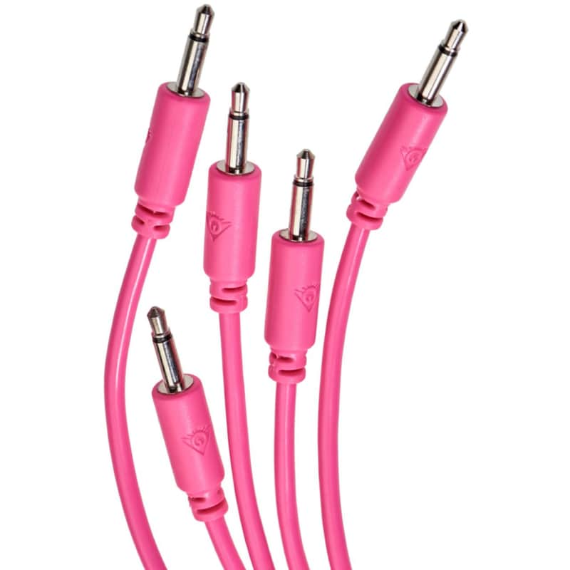 Black Market Modular Eurorack Patch Cables (50cm - Pink - 5 Pack) image 1