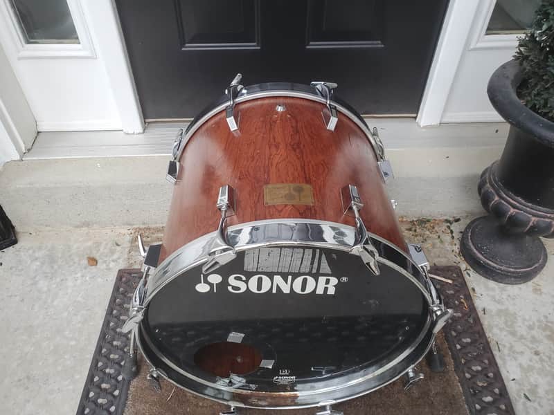 Sonor Signature Series 20 inch bass drum 1980s 1990s - Bubinga image 1