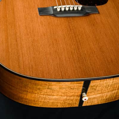 Martin M 0000 Cutaway Custom Premium Flamed Koa and Sinker Redwood NEW image 14