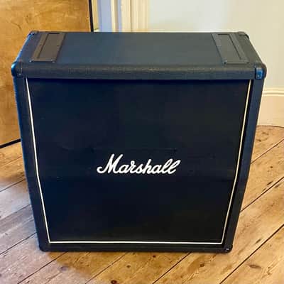 Vintage Marshall JMP #1960A 4x12  Slant cab Cabinet - G12m Blackbacks Kurt Muller 1777 Lead cones 1978 image 3