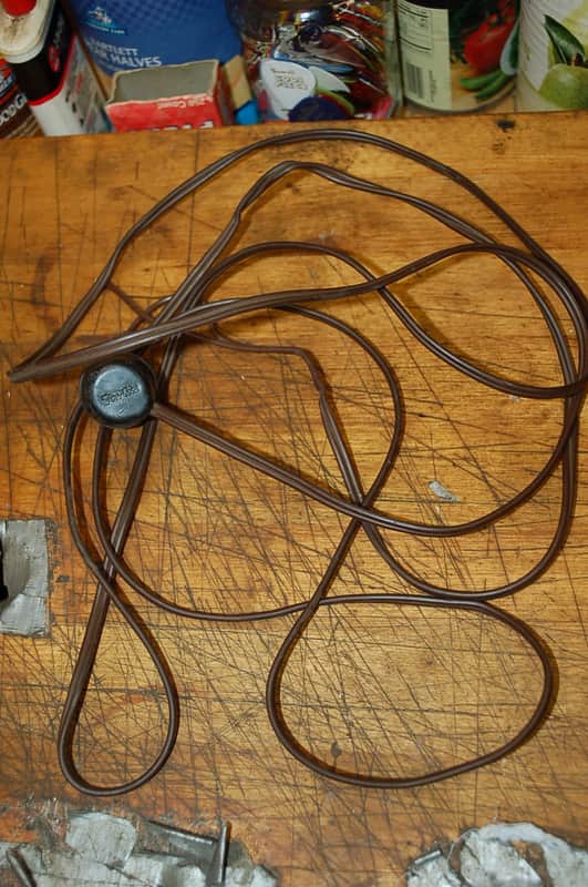 Used Original Vintage RARE Fender Tweed Deluxe Power cord 2 prong image 1
