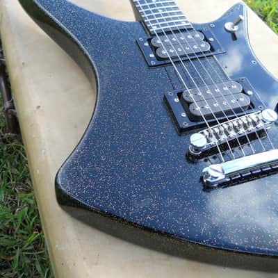 Early 80's Guild X-79, Original, Beautiful Black Metallac, Great Cond, OHSC! image 4