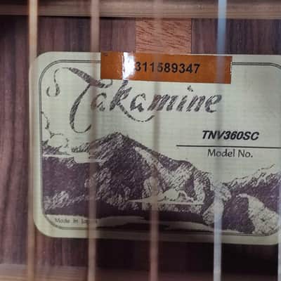 Takamine TNV 360 SC Nashville series dreadnought cutaway acoustic guitar all solid image 3