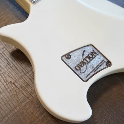 1970's Ovation Breadwinner Electric Guitar White + OHSC image 17