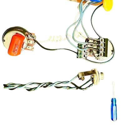 Deluxe Anderton Modified 5 way with Series Taming Caps Solderless Wiring Harness for 2 pickup guitars - Strat Style or Tele!!!!!  NEW image 4