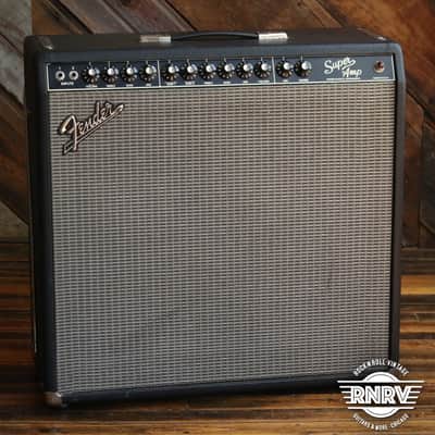 Fender Super Amp 2-Channel 60-Watt 4x10" Guitar Combo 1993 - 1995 - Black image 1