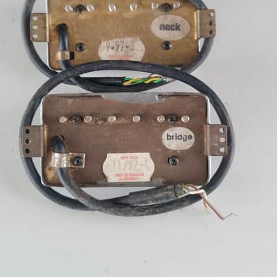 1990's Schaller Humbucker Pickup Set - Neck 7.68k Bridge 8.19k image 2