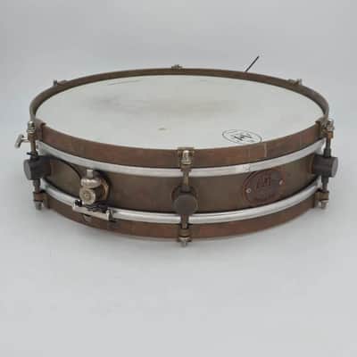 Used A&F Raw Brass Snare Drum 13x3 w/Internal Snare - Good