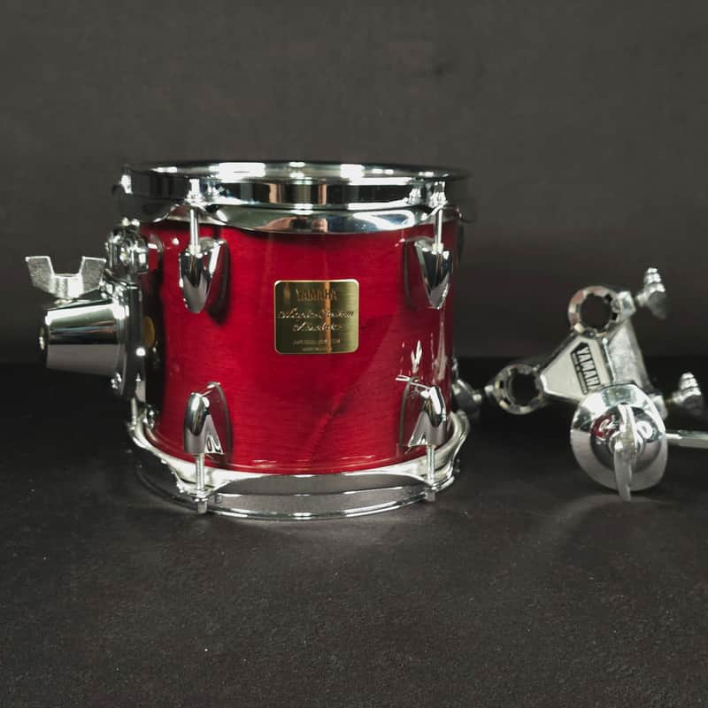 Yamaha Maple Custom Absolute Tom w/Mount  Cherry Wine 8 x 6 image 1