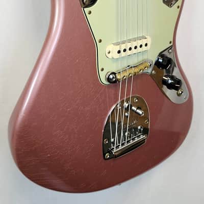 Fender Custom Shop 1964 Jaguar Journeyman Relic, AAA Rosewood FB, Faded Aged Burgundy Mist Metallic, w/HSC image 8
