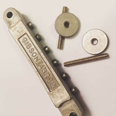 Hand aged Gibson HISTORIC ABR-1 no-wire bridge, nickel | 59 Parts image 1