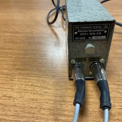VEB MV 4057 mikrofon Preamplifier TUBE RFT image 5