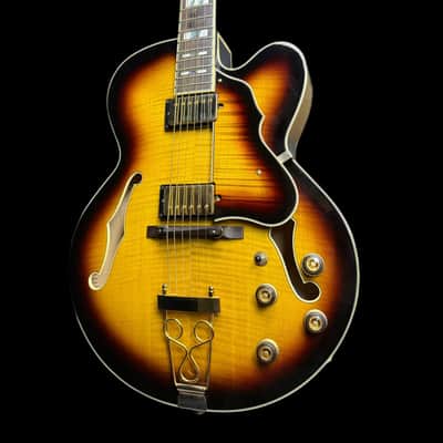 Ibanez AF155-AYS Antique Yellow Sunburst Artstar Semi Acoustic Guitar W/ Case image 5