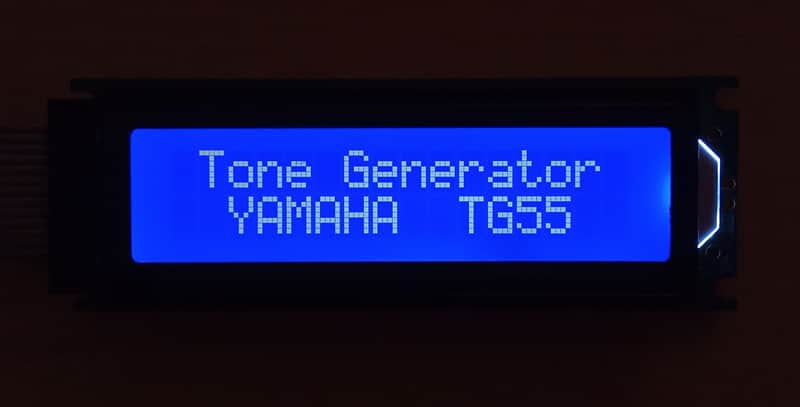 Yamaha TG55 - New blue display image 1