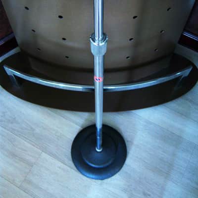 Vintage 1950's Atlas Sound MS12C microphone floor stand MS10C Shure # 1 image 4