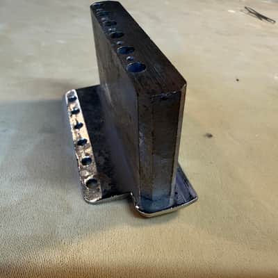 Fender Stratocaster block and bridge plate 1968 - Chrome image 5