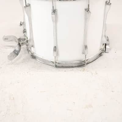 Ludwig 12x15 Marching Snare Drum White Cortex Vintage 1970's image 5
