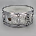 Used Vintage Gretsch Dixieland Snare Drum 14x5.5 White Marine Pearl - Good