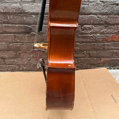Palatino VC-450 1/2 Size Handcrafted Cello w/ Gig Bag – Repaired Cracks – Used Good image 20