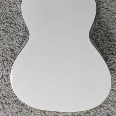 Luna Model UKE HAU T Tenor Size All White Ukulele with Gig Bag image 2