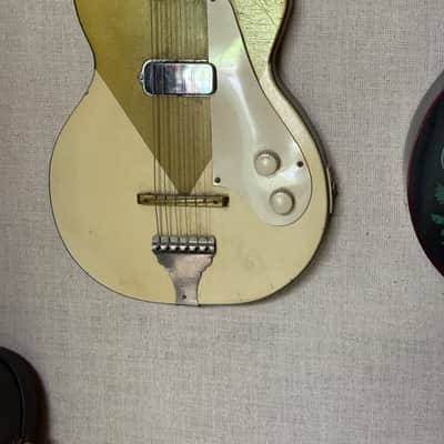 1953-1954 Kay K-136 Green Peanut Stratotone H-44 Two Tone Guitar image 2