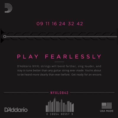 D'Addario NYXL0942 NYXL Super Light Nickel Electric Guitar Strings, 9-42 image 2