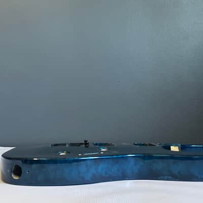 2000's Japan Jackson DKMG Dinky Cobalt Blue Swirl Guitar Body Floyd Ready image 24