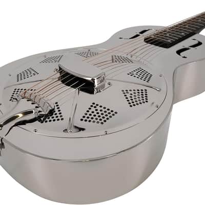 Recording King 6 String Resonator Guitar, Right, Nickel (RM-993) image 4
