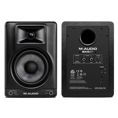 M-Audio BX5BT DSP-Enhanced Powered Desktop Studio Monitor (Pair, Black) - 5" image 3
