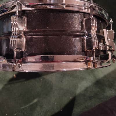 Ludwig LM404 Acrolite 5x14" 8-Lug Aluminum Snare Drum with Black/White Badge 1994 - 2012 - Black Galaxy image 4