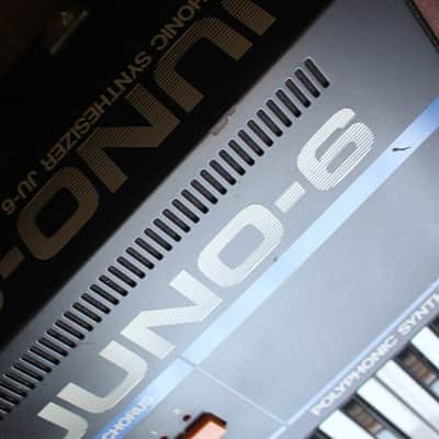 Roland Juno-6 61-Key Polyphonic Synthesizer 1982 - 1984 - Black image 3