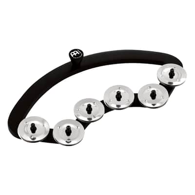 Meinl Percussion BBTA2-BK Backbeat Tambourine for 13-14" Drums, Stainless Steel Jingles (VIDEO) image 1