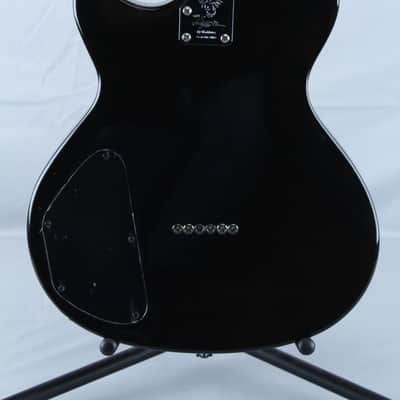 USED Lyon by Washburn LI15 Electric Guitar in black with 2 Humbucking PU Gig Bag image 5
