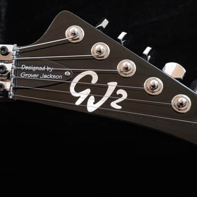 Grover Jackson Concorde Randy Rhoads Flying V BRAND NEW 2015 GJ2 NOS Limited Edition Discontinued Black Pinstripe Alexi Laiho FR Floyd Rose HH Hipshot Tuners TIME CAPSULE CASE QUEEN RARE Neck-Thru Collector Guitar image 10