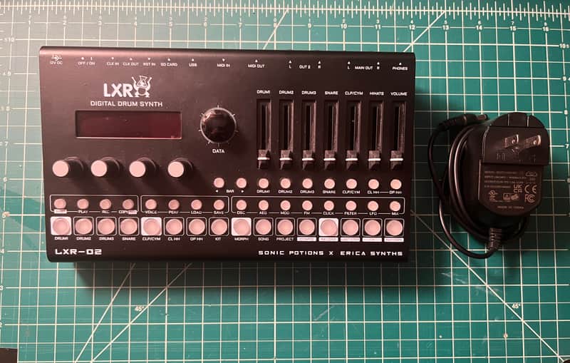 Erica Synths LXR-02 Digital Drum Synth 2021 - Black image 1