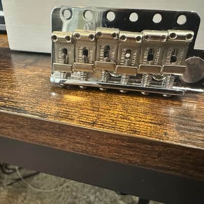 Fender Genuine Fender Pure Vintage Stratocaster 6-Screw Tremolo Bridge w/Screws - Pat. Pend. (Mint Condition) image 3