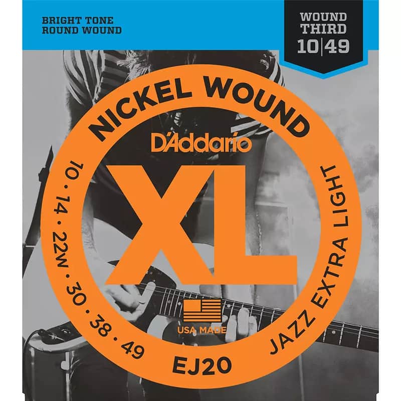 D'Addario EJ20 Jazz Extra Light Electric Guitar Strings image 1