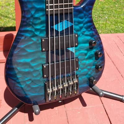 Modulus TBX Quantum Q6 1996 Trans Blue Quilt w/OHSC Graphite Bass image 1