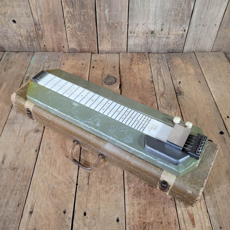 Magnatone Melodier Lap Steel 1950s W/ Original Case - Gray/Green MOTS image 1