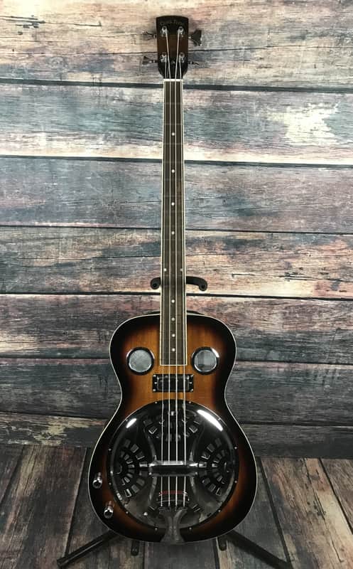 Gold Tone Left Handed PBB Acoustic Electric Bass with GoldTone Case image 1