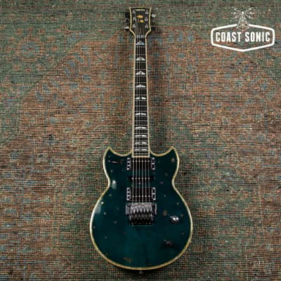 1999 Yamaha SG-T2 Masayoshi Takanaka Signature Model, transparent blue, with case image 3