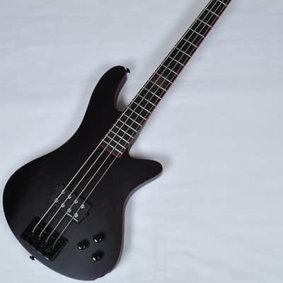 Schecter Signature Sam Bettley Stiletto Electric Bass in Satin Black with Red! With Free Hardcase! image 1