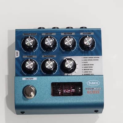 T-Rex RoomMate D'Luxe Tube Reverb Pedal - T Rex Room Mate Deluxe Blue image 4