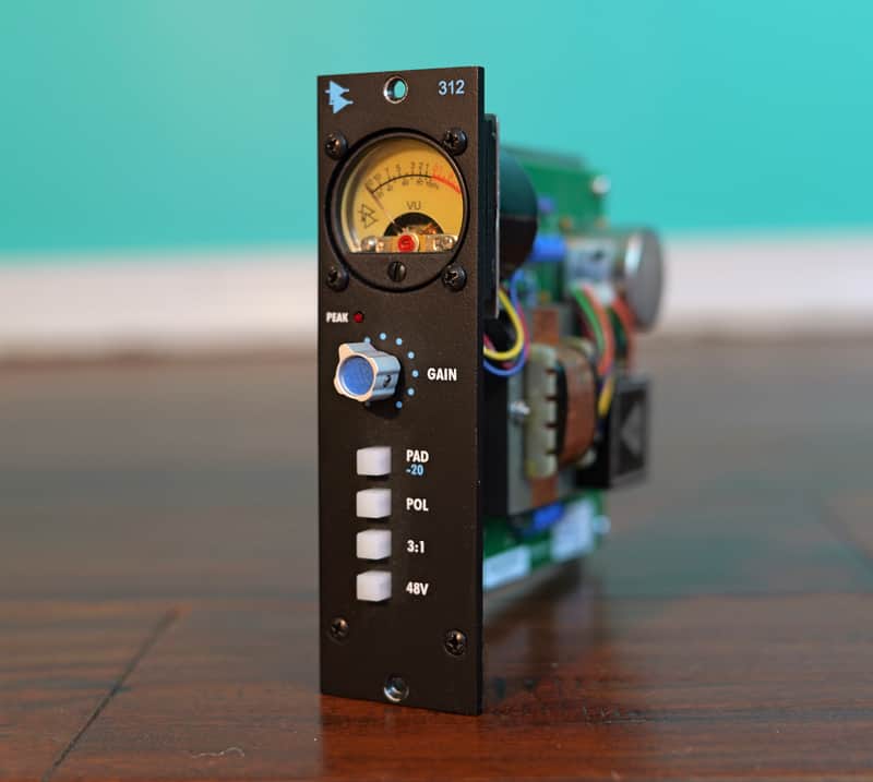 API 312 500 Series Mic Preamp Module 2020 - Present - Black image 1