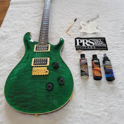 PRS Custom 24 Artist Package 20th anniversary 2005 Emerald Green image 2