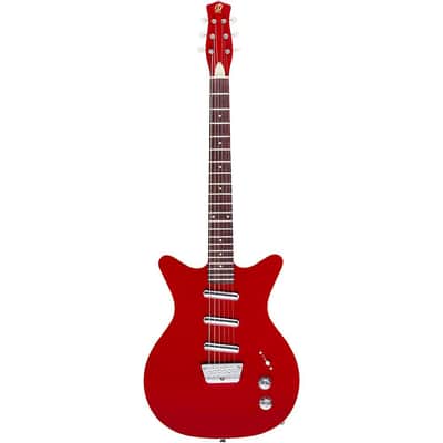 Danelectro 59 Triple Divine Electric Guitar Regular Red image 3