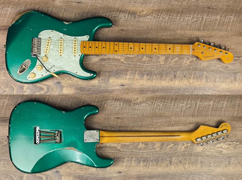 MyDream Stratocaster Custom Built - Relic Sherwood Green Asyllum Voodoo '60 image 1