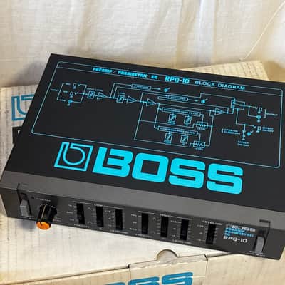 BOSS RPQ-10 PREAMP PARAMETRIC EQ Vintage half - rack w/ box image 4