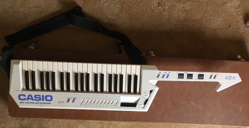 very rare Casio AZ-1 1986 Pearl White Keytar - w/velocity