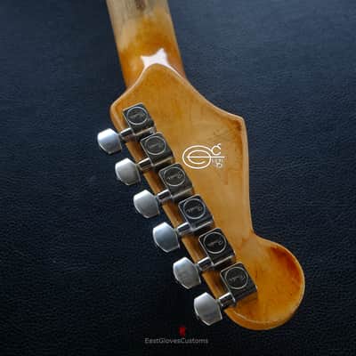 Fender Stratocaster HSS Galaxy Blue Aged Relic by East Gloves Customs (RARE) image 19